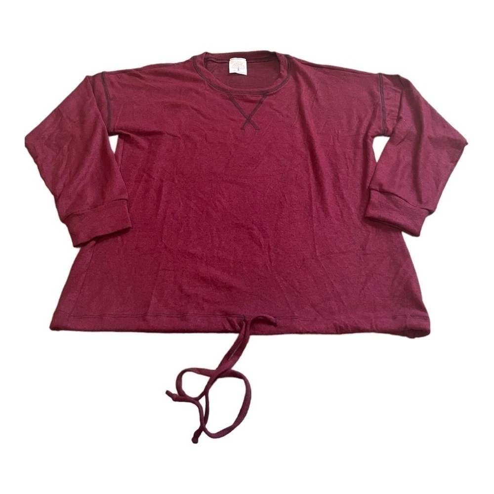 FREELOADER HACCI Long sleeve DRAWSTRING SOLID Dar… - image 2